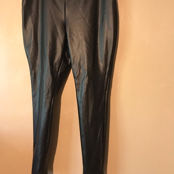 Cato 18/20W black faux leather legging/pants - Picture 3 of 6